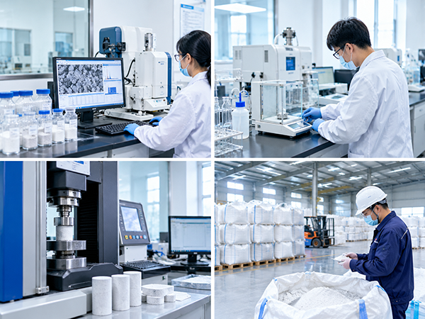 Mingsheng quality control laboratory with XRF testing equipment