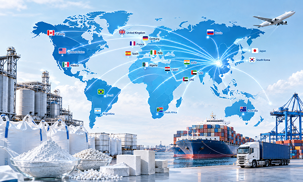Mingsheng export container loading at Dalian Port, China